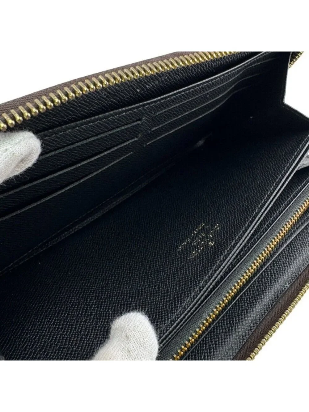 Louis Vuitton Zippy Wallet Giant Monogram Reverse Leather Brown